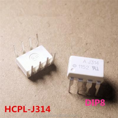 China New and original IC AJ314 DIP HCPL-J314 HCPL-J314 HPJ314 DIP-8 optical coupler HCPL-J314 for sale