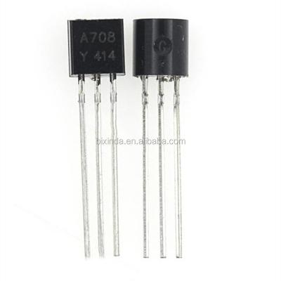 China New and original SMD power transistor 2SA708-Y 2SA708 A708-Y A708 TO-92 low power triode 2SA708-Y for sale