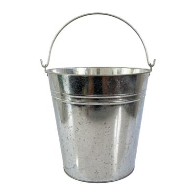 China Sustainable Large Capacity 8L Metal Galvanized Steel Champagne Ice Buckets For Club for sale