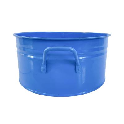 China Sustainable blue or customized 2 liter metal stainless steel ice bucket can placed on the table for sale