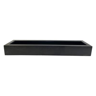 China Indoor and outdoor flower shown or made to order CLASSIC green plant metal rectangular planter for sale