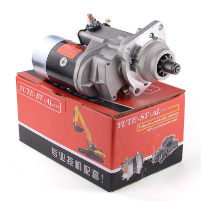 China Building Material Shops NEW Excavator Motor 6D107 6D108 6D105 EXCAVATOR ENGINE STARTER for sale