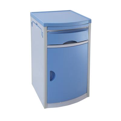 China Modern ABS Storage Nightstand Hospital Bedside Locker Plastic Medical Cabinet for sale