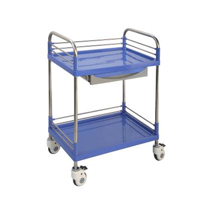 China Modern Factory Direct High Quality Plastic Steel Medical Trolley Trolleys for Hospital for sale