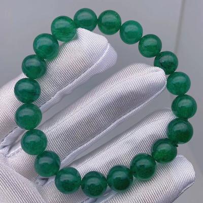 China Wholesale Natural Green Strawberry Quartz Crystal High Quality Strawberry Beads Bracelets Bangles For Women Jewelry for sale