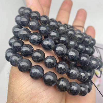 China Wholesale Natural Black Strawberry Quartz Crystal High Quality Strawberry Beads Bracelets Bangles For Women Jewelry for sale