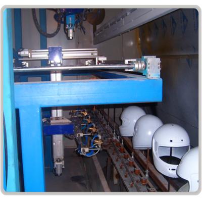 China Automatic Motorcycle Inline Helmet Spray Inline Coating Machine For Motorcycle Helmet In Low Price for sale