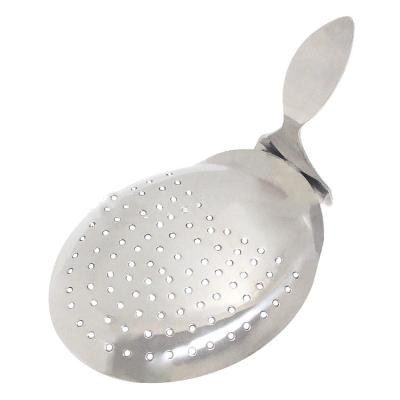 China Viable Drinks and Cocktail Tea Julep Stainless Steel Coffee Ice Bar Strainer for sale