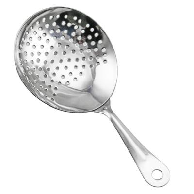 China Stainless Steel Julep Sieve Professional Drinks And Cocktail Spoon for sale