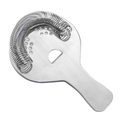 China Viable Customized Colorful Metal Bartender Bar Tool Stainless Steel Cocktail Ice Strainer for sale