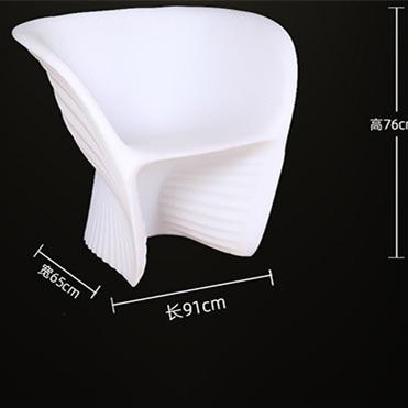 China Modern Simple Fashion Design Conch Shape LED Color Changing Bar Chair for sale