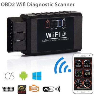 China See Belove Description ELM327 WiFi OBD2 OBDII Auto Diagnostic Scanner Tool Adapter for iPhone/Android/PC obd2 scanner for sale