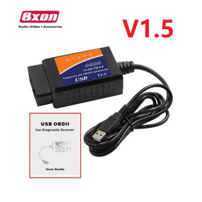 China See Following OBD2 V1.5 ELM327 USB Interface Auto Diagnostic Tool Car Scanner for sale