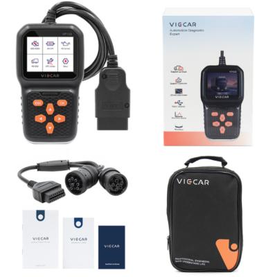 China For Viecar VP102 2in1 OBD2 Scanner Truck Scanner and Cars Diagnostic Tool for Cars and Trucks for sale