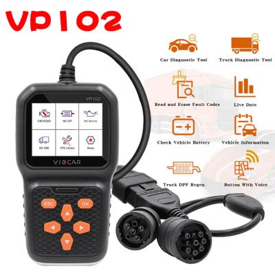 China Details VP102 Cars and Trucks Tester Automobile Obd2 Diagnostic Equipment Obd2 ECU Car Auto Voltage Reader Universal Following See for sale