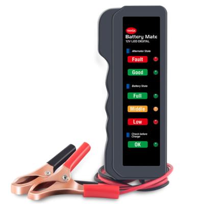 China See Belove Description 12V Battery Tester Car Digital Auto Battery Tester With 6 LED Light For Cars And Motorcycle for sale