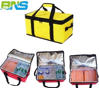 China Waterproof Camping Ice Pack Delivery Food Wine Money Insulated Aluminum Striping Picnic Eco Golf Cooler Bag for sale