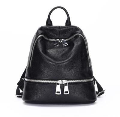 China Genuine Cowhide Grain Designer Ladies Mini Bag OEM Leather Bag Black Top Luxury Anti-theft Women Vegan Backpacks For Girls for sale