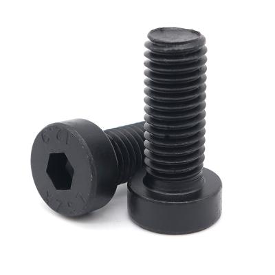 China Steel Carbon Steel Class 12.9 Black Oxide Hexagon Socket Cap Bolts Screws With Low Head Din 7984 Wholesale Hex Socket Screws M3-M24 for sale