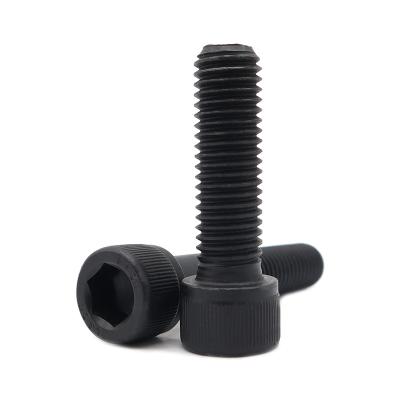 China Hex Socket DIN 912 Hex socket cup head screw Allen key bolt  Alloy steel Grade 12.9 Black cap head screws for sale