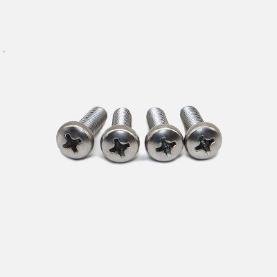 China Pan Pan head machine screws cross/phillips head stainless steel 304 A2-70 high quality for sale