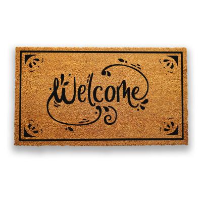 China Wholesale-Door Mats Minimalist Doormats Anti-slip Cocos Coir Factory Custom Fiber Door Mats For Home for sale