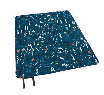 China Oxford Non Slip Solid Color Beach Blanket Camping Mat Fleece Picnic Blanket for sale