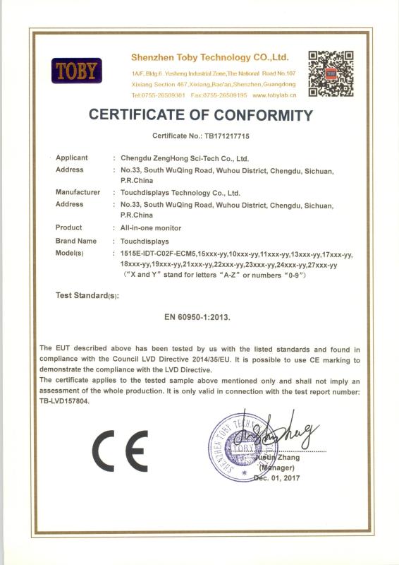 CE - Chengdu Zenghong Sci-Tech Co., Ltd.