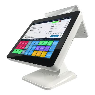 China 15 Inch Touch Cashier Machine China POS Touch Screen Windows POS Windows All In One 15 Inch TFT LED 1024x768 for sale