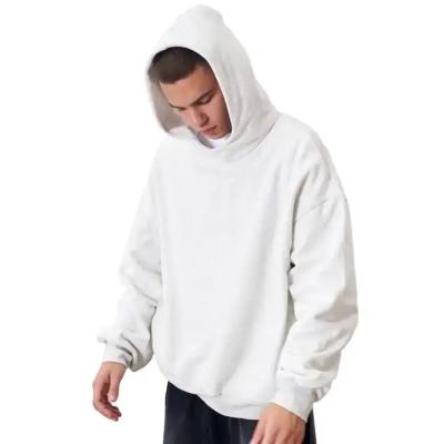 China Other Low Prices Cotton French Terry Oversize Street Hooded Sweatshirt Thick Fleece Undefined Drop Shoulder Plain Blank Men Hoodies for sale