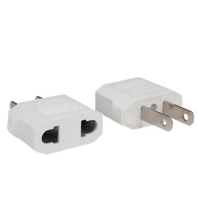 China Residential/Multi-Purpose EU to US US Plug Adapter Euro Eu to USA Plug Adapter AC Travel Converter Adaptador corriente for sale