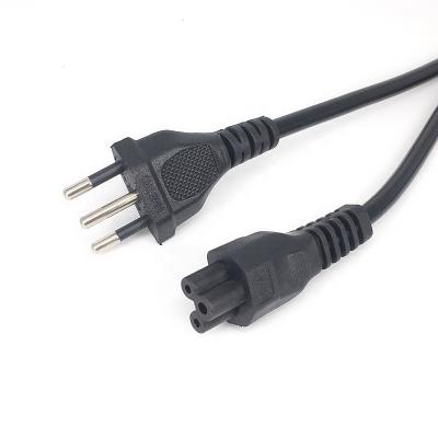 China COMPUTER Brazil NBR14136 Power Cord , IEC320 C5 Round 3 Pin Power Cord 3x0.75mm 1.8meter Power Cable for sale