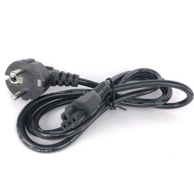 China Commercial EU AC Power Cord Cable Euro IEC C5 Power Extension Cable 1.2m 6ft Laptop Power Cable For Computer for sale