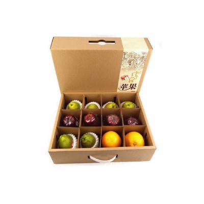 China Recyclable High Quality Fancy Fruit Box Paperboard Fruit Packaging Boxes With Corrugated Paper Insert for sale