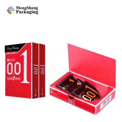 China Recyclable Custom Printing Paper Condom Packaging Box For Condom for sale