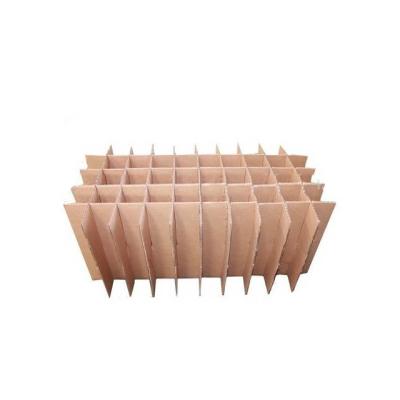 China Factory Wholesale Cheap Custom Recyclable Brown Corrugated Insert Divider Cardboard Box Divider for sale