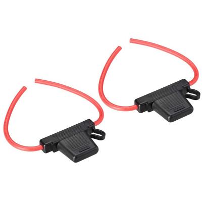 China Integrated Waterproof Automotive Fuse Holder 8AWG Fuse Holder Black For MAXI Fuse for sale