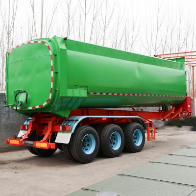 China 6 Axles Tipper Trailer Dump Semi Trailer with 3 Lift Axle Front Lifting Semi Dump Trailer for sale