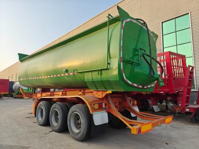 China 6×4 Rear Dumper Truck Trailer with Three Axle Hydraulic Cylinder and ISO Certification for sale