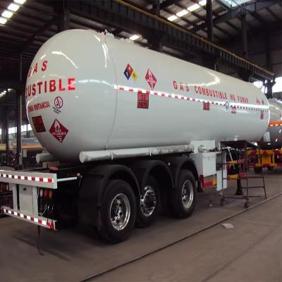 China Tri Axles Truck Liquid Oxygen CO2 Cryogenic Gas Liquid Nitrogen Tank Semi Trailer for sale