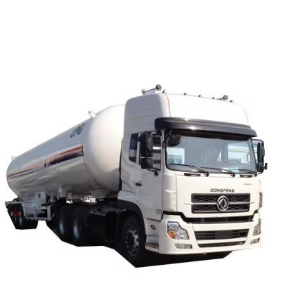 China 56m3 3 Axle Carbon Steel/Stainless Steel/Aluminum Alloy Semi Trailer for LPG Storage for sale