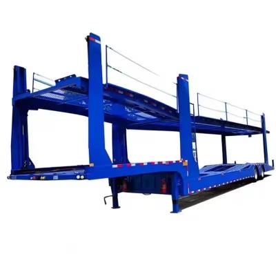 China Flatbed Transport Car Carrier Semi Trailer for Heavy Duty Truck Promotion for sale