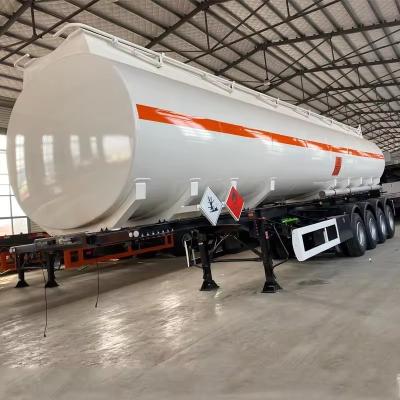 China ABS Anti-lock Braking System Aluminum Alloy Tank Semi Trailer for Safe Fuel Transport for sale