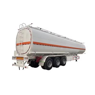 China 500mm Diameter Manhole Air Suspension 40cbm 3 Axle Aluminium Alloy Oil Tanker/Tank Semi Trailer for sale