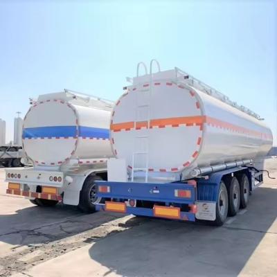 China 7000-8000mm Wheel Base Stock Oil Tank/Tanker Semi Trailer with Leaf Spring Suspension for sale