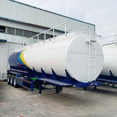 China Not Self-dumping Truck Trailers for Transporting Fuel Oil Liquid Heavy Duty Tanker for sale