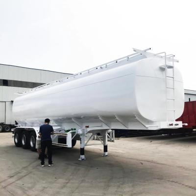 China 3 Axle Aluminum Alloy Liquid Gasoline Petrol Diesel Lubricating Oil Edible Oil Fuel Tanker Semi Tanker Trailers for sale