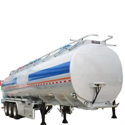 Chine 3 essieux 36cbm réservoir de produits chimiques liquides transport d'acide chlorhydrique semi-remorque pour lit plat à vendre