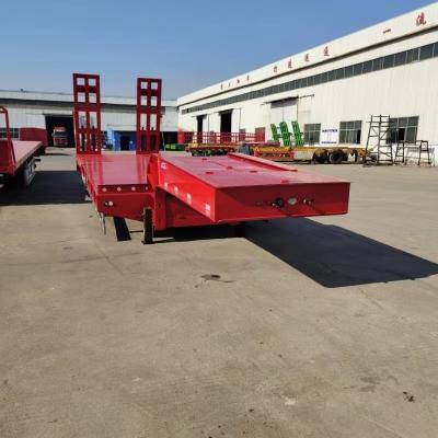 China Wabco Braking Valve Equipped Heavy Duty Multi Axles Gooseneck Low Bed Smi Trailer for sale