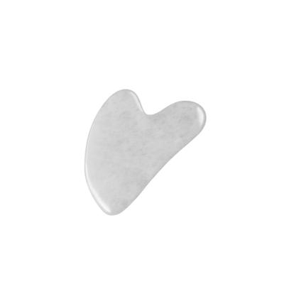 China Face Jade Massager / Hot Selling White Jade Stone GuaSha Scraping Board For Face Massage for sale